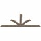 Ekena Millwork Redmond Smooth Timber Gable Bracket, Douglas Fir, 108"W x 45"H x 1 1/2"D x 5 1/2"F, 10/12 Pitch GBW108X45X0206RED00SDF - alternate 5